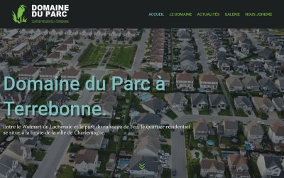 Lancement du Site Internet du Domaine du Parc