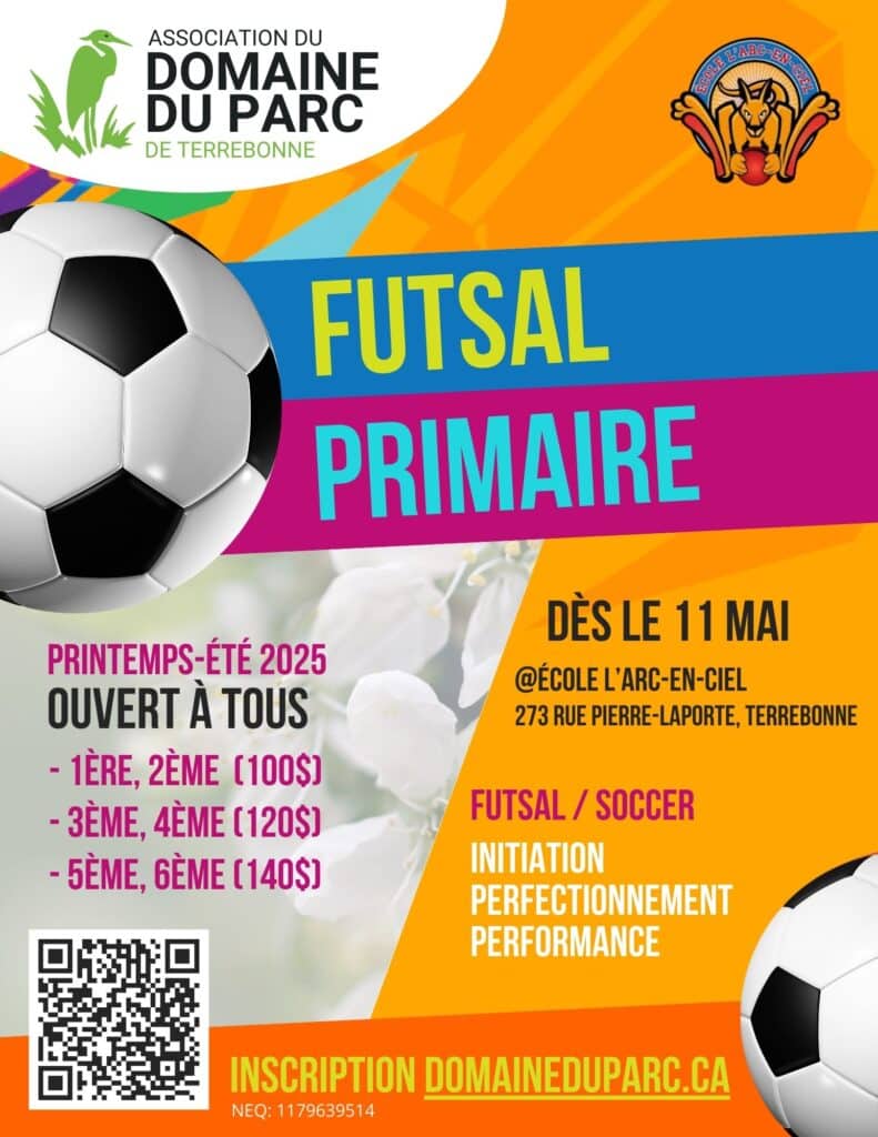 futsal printemps Été 2025 primaire 1ère et 2ème année